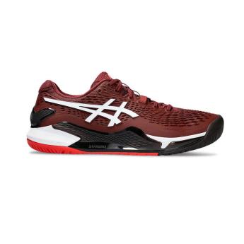 Asics GEL-RESOLUTION 9 男網球鞋 (磚紅 / 白)