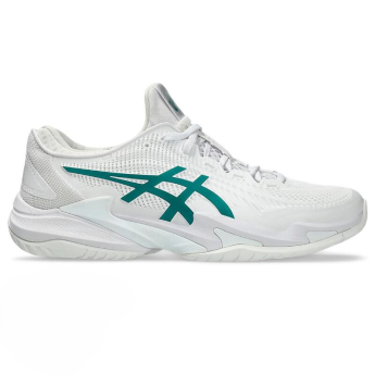 Asics COURT FF 3 NOVAK 男網球鞋 溫網配色 (白/綠)