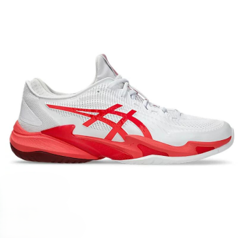Asics COURT FF 3 NOVAK 男網球鞋 法網 2025 (白/ 閃電紅)