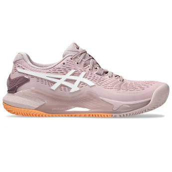 Asics GEL-RESOLUTION 9 CLAY 女網球鞋 紅土 美網配色 (淡玫粉/白)