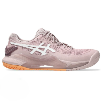 Asics GEL-RESOLUTION 9 (D) 女網球鞋 寬楦 美網配色 (玫瑰粉/白)